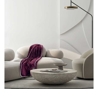 GREENWICH POLO CLUB ΚΟΥΒΕΡΤΑ ΚΑΝΑΠΕ FLEECE 130Χ170 ESSENTIAL 4440 BORDEAUX |  Κουβέρτες Καναπέ στο espiti