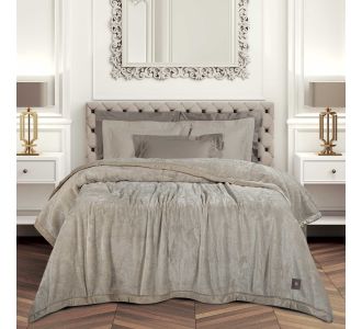GREENWICH POLO CLUB ΚΟΥΒΕΡΤΑ VELOUR KING ESSENTIAL 3972 TAUPE |  Κουβέρτες Βελουτέ Υπέρδιπλες στο espiti