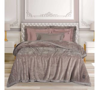 GREENWICH POLO CLUB ΚΟΥΒΕΡΤΑ VELOUR KING ESSENTIAL 3973 DUSTY LILAC |  Κουβέρτες Βελουτέ Υπέρδιπλες στο espiti