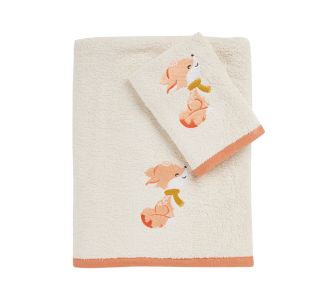 DAS BABY ΣΕΤ ΠΕΤΣΕΤΕΣ 2 ΤΕΜΑΧΙΩΝ ΚΕΝΤΗΤΕΣ FUN 4978 IVORY, TERACOTTA |  Βρεφικές πετσέτες στο espiti