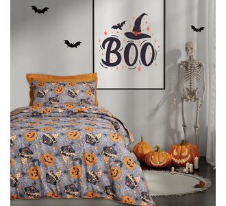 DAS KIDS ΣΕΤ ΣΕΝΤΟΝΙΑ ΜΟΝΑ 4968 GREY, ORANGE |  Σεντόνια Παιδικά στο espiti