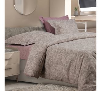 DAS HOME ΣΕΤ ΣΕΝΤΟΝΙΑ ΜΟΝΑ ΜΕ ΛΑΣΤΙΧΟ CASUAL 5438 GREY, LILAC |  Σεντόνια Υπέρδιπλα / King Size στο espiti