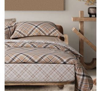 DAS HOME ΣΕΤ ΣΕΝΤΟΝΙΑ ΥΠΕΡΔΙΠΛΑ ΜΕ ΛΑΣΤΙΧΟ CASUAL 5435 BEIGE, BLACK |  Σεντόνια Υπέρδιπλα / King Size στο espiti