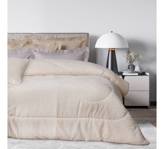 DAS HOME ΚΟΥΒΕΡΤΟΠΑΠΛΩΜΑ SHERPA ΥΠΕΡΔΙΠΛΟ 1366 ECRU |  Κουβερτοπαπλώματα  στο espiti