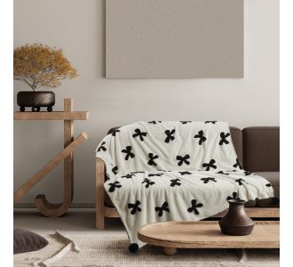 DAS HOME ΚΟΥΒΕΡΤΑ ΚΑΝΑΠΕ JACQUARD FLEECE 1382 BEIGE |  Κουβέρτες Καναπέ στο espiti