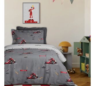 DAS KIDS ΣΕΤ ΠΑΠΛΩΜΑΤΟΘΗΚΗ ΜΟΝΗ 4976 GREY |  Παπλωματοθήκες Παιδικές στο espiti