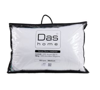 DAS HOME ΜΑΞΙΛΑΡΙ TENCEL 50X70 COMFORT 1429 WHITE |  Μαξιλάρια Υπνου στο espiti