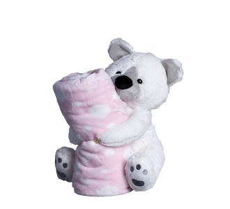 ΒΕΒΕ FLANNEL ΚΟΥΒΕΡΤΑΚΙ (80cm x 120cm) αρκουδάκι ρόζ 5206978157202 SilkFashion |  Βρεφικά Διάφορα στο espiti