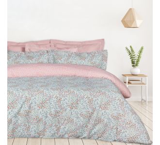 DAS HOME ΣΕΤ ΣΕΝΤΟΝΙΑ ΜΟΝΑ ΜΕ ΛΑΣΤΙΧΟ CASUAL 5428 MINT, ROSE |  Σεντόνια Υπέρδιπλα / King Size στο espiti