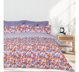 DAS HOME ΣΕΤ ΣΕΝΤΟΝΙΑ ΜΟΝΑ ΜΕ ΛΑΣΤΙΧΟ CASUAL 5430 ORANGE, PURPLE |  Σεντόνια Υπέρδιπλα / King Size στο espiti