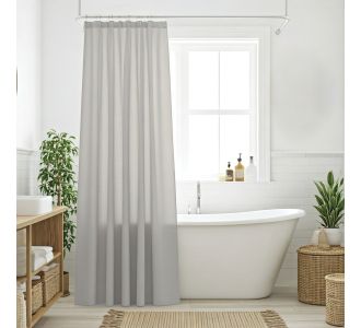 DAS HOME ΚΟΥΡΤΙΝΑ ΜΠΑΝΙΟΥ 240X180 0805 GREY |  Κουρτίνες Μπάνιου στο espiti