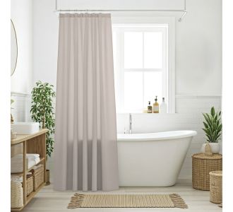 DAS HOME ΚΟΥΡΤΙΝΑ ΜΠΑΝΙΟΥ 240X180 0808 TAUPE |  Κουρτίνες Μπάνιου στο espiti