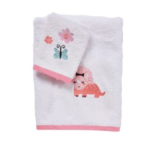 DAS BABY ΣΕΤ ΠΕΤΣΕΤΕΣ 2 ΤΕΜΑΧΙΩΝ ΚΕΝΤΗΤΕΣ FUN 4936 PINK, WHITE |  Βρεφικές πετσέτες στο espiti