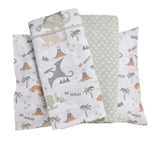 DAS BABY ΣΕΤ ΣΕΝΤΟΝΙΑ FUN 4937 BEIGE, OLIVE |  Βρεφικά Σεντόνια στο espiti