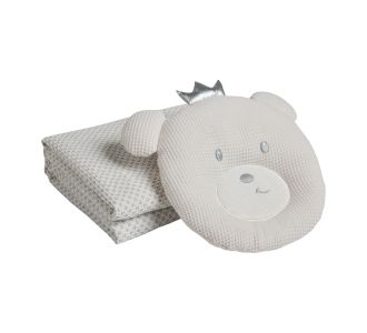 DAS BABY ΚΟΥΒΕΡΤΑ ΠΙΚΕ 75X100 RELAX 4958 GREY, WHITE |  Βρεφικές Κουβέρτες στο espiti