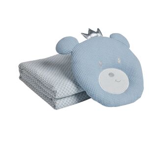 DAS BABY ΚΟΥΒΕΡΤΑ ΠΙΚΕ 75X100 RELAX 4959 BLUE, WHITE |  Βρεφικές Κουβέρτες στο espiti