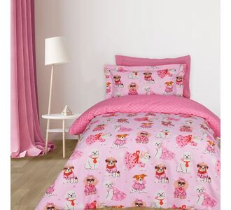 DAS KIDS ΣΕΤ ΣΕΝΤΟΝΙΑ ΜΟΝΑ 4938 PINK |  Σεντόνια Παιδικά στο espiti