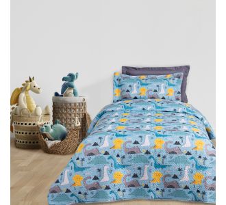DAS KIDS ΚΟΥΒΕΡΛΙ ΜΟΝΟ 4928 BLUE, GREY |  Κουβερλί Παιδικά στο espiti