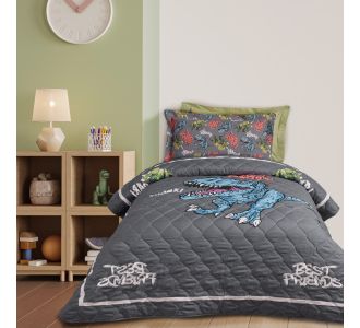 DAS KIDS ΚΟΥΒΕΡΛΙ ΜΟΝΟ 4931 CREAM, GREY |  Κουβερλί Παιδικά στο espiti