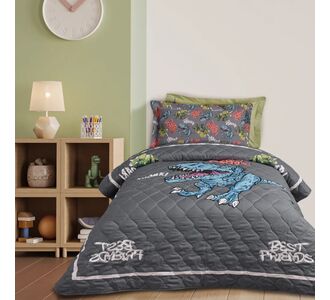 DAS KIDS ΚΟΥΒΕΡΛΙ ΜΟΝΟ 4931 CREAM, GREY |  Κουβερλί Παιδικά στο espiti