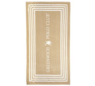 GREENWICH POLO CLUB ΠΕΤΣΕΤΑ ΘΑΛΑΣΣΗΣ 90Χ170 4053 BLACK, TAUPE |  Πετσέτες Θαλάσσης στο espiti