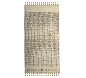 GREENWICH POLO CLUB ΠΕΤΣΕΤΑ-ΠΑΡΕΟ 90Χ170 4057 BEIGE, BLACK |  Πετσέτες Θαλάσσης στο espiti