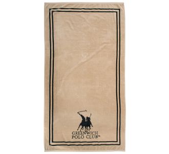 GREENWICH POLO CLUB ΠΕΤΣΕΤΑ ΘΑΛΑΣΣΗΣ 90Χ170 4050 BLACK, TAUPE |  Πετσέτες Θαλάσσης στο espiti