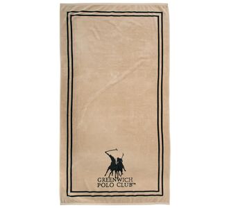 GREENWICH POLO CLUB ΠΕΤΣΕΤΑ ΘΑΛΑΣΣΗΣ 90Χ170 4050 BLACK, TAUPE |  Πετσέτες Θαλάσσης στο espiti
