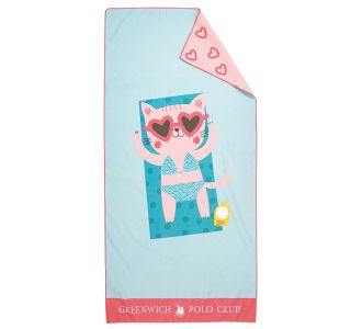 GREENWICH POLO CLUB JUNIOR ΠΕΤΣΕΤΑ ΘΑΛΑΣΣΗΣ 70Χ140 4081 BLUE, PINK |  Πετσέτες Θαλάσσης στο espiti