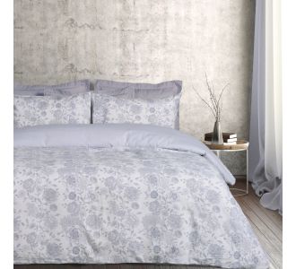 DAS HOME ΣΕΤ ΠΑΠΛΩΜΑΤΟΘΗΚΗ ΜΟΝΗ HAPPY FLANNEL 9636 GREY, IVORY |  Παπλωματοθήκες Υπέρδιπλες στο espiti