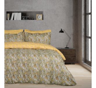 DAS HOME ΣΕΤ ΠΑΠΛΩΜΑΤΟΘΗΚΗ ΜΟΝΗ HAPPY 9651 IVORY, OCHRE, TAUPE |  Παπλωματοθήκες Υπέρδιπλες στο espiti