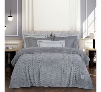 GREENWICH POLO CLUB ΚΟΥΒΕΡΤΑ FLEECE ΥΠΕΡΔΙΠΛH 3476 GREY |  Κουβέρτες Βελουτέ Υπέρδιπλες στο espiti