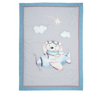 GREENWICH POLO CLUB ΠΑΠΛΩΜΑ ΒΑΒΥ 8851 BEIGE, BLUE, GREY |  Βρεφικά Παπλώματα στο espiti