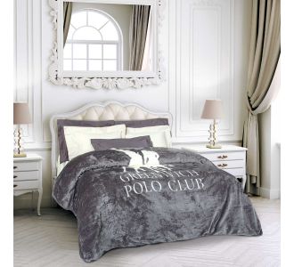 GREENWICH POLO CLUB ΚΟΥΒΕΡΤΑ FLEECE ΥΠΕΡΔΙΠΛH 3489 GREY |  Κουβέρτες Βελουτέ Υπέρδιπλες στο espiti