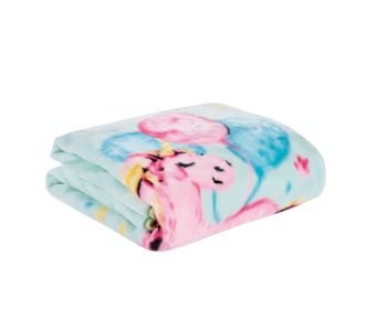 DAS BABY ΚΟΥΒΕΡΤΑ VELOUR 110X140 RELAX 4919 MINT, PINK |  Βρεφικές Κουβέρτες στο espiti