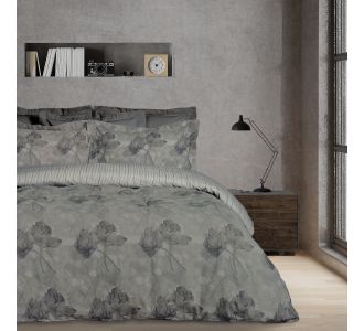 DAS HOME ΣΕΤ ΣΕΝΤΟΝΙΑ ΜΟΝΑ ΜΕ ΛΑΣΤΙΧΟ CASUAL 5421 GREY |  Σεντόνια Υπέρδιπλα / King Size στο espiti