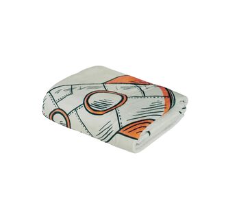 DAS BABY ΚΟΥΒΕΡΤΑ FLEECE 80X110 BABY FUN 4912 BLUE, GREY, ORANGE |  Βρεφικές Κουβέρτες στο espiti