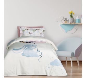 DAS KIDS ΚΟΥΒΕΡΤΑ FLEECE 160Χ220 4915 LIGHT BLUE, MINT, PINK |  Κουβέρτες Παιδικές στο espiti