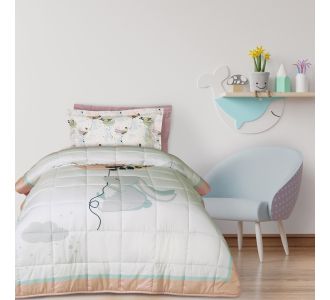 DAS KIDS ΠΑΠΛΩΜΑ ΜΟΝΟ 4915 LIGHT BLUE, MINT, PINK |  Παπλώματα Παιδικά στο espiti