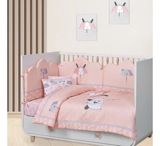 DAS BABY ΚΟΥΒΕΡΛΙ FUN 4878 ΓΚΡΙ, ΛΕΥΚΟ, ΡΟΖ |  Βρεφικό κουβερλί στο espiti