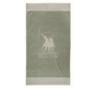 GREENWICH POLO CLUB ΠΕΤΣΕΤΑ ΘΑΛΑΣΣΗΣ 90Χ170 3888 ECRU, GREY |  Πετσέτες Θαλάσσης στο espiti