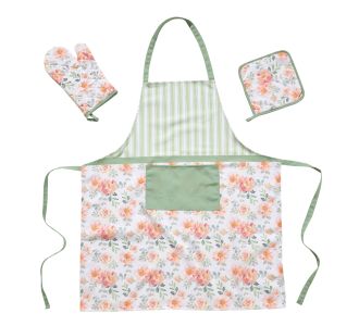 DAS HOME ΣΕΤ ΚΟΥΖΙΝΑΣ 3ΤΜΧ 0720 ΛΕΥΚΟ, ΠΡΑΣΙΝΟ, ΣΟΜΟΝ |  Ποδιές - Πιάστρες στο espiti