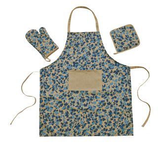 DAS HOME ΣΕΤ ΚΟΥΖΙΝΑΣ 3ΤΜΧ 0723 ΜΠΕΖ, ΜΠΛΕ |  Ποδιές - Πιάστρες στο espiti