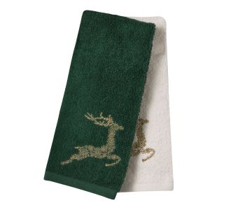 DAS HOME CHRISTMAS ΠΟΤΗΡΟΠΑΝΑ ΣΕΤ 2ΤΜΧ 40X60 0701 GREEN, IVORY |  Χριστουγεννιάτικες Πετσέτες στο espiti