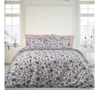 DAS HOME ΣΕΤ ΣΕΝΤΟΝΙΑ ΜΟΝΑ HAPPY 9594 ΕΚΡΟΥ, ΚΑΦΕ, ΜΩΒ, ΠΕΤΡΟΛ |  Σεντόνια Υπέρδιπλα / King Size στο espiti