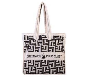GREENWICH POLO CLUB ΤΣΑΝΤΑ ΘΑΛΑΣΣΗΣ 42Χ45 3732 BLACK, IVORY |  Τσάντες στο espiti