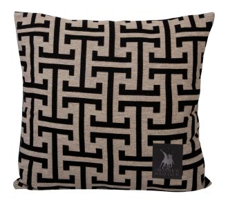 GREENWICH POLO CLUB ΔΙΑΚΟΣΜΗΤΙΚΟ ΜΑΞΙΛΑΡΙ 40X40 3902 ΜΑΥΡΟ, ΜΠΕΖ |  Μαξιλάρια διακοσμητικά στο espiti