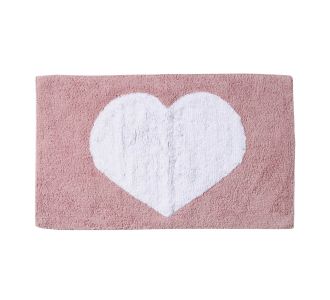 DAS HOME ΤΑΠΕΤΟ 50Χ80 0678 ΛΕΥΚΟ, ΡΟΖ |  Πατάκια Μπάνιου στο espiti