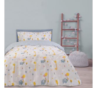 DAS KIDS ΣΕΤ ΠΑΠΛΩΜΑΤΟΘΗΚΗ ΜΟΝΗ 4824 ΚΙΤΡΙΝΟ, ΜΠΕΖ, ΜΠΛΕ |  Παπλωματοθήκες Παιδικές στο espiti