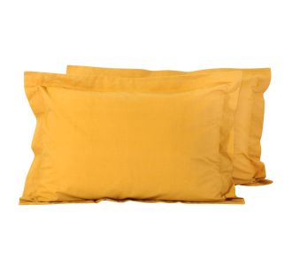 DAS HOME 1019 ΖΕΥΓΟΣ ΜΑΞΙΛΑΡΟΘΗΚΕΣ MUSTARD MUSTARD |  Μαξιλαροθήκες Απλές στο espiti